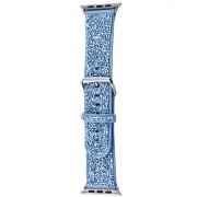 Ремешок Bling World Rock Diamond для Apple Watch 42(ser.1-3)/44/45/46/49mm Голубой