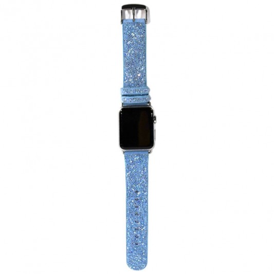 Ремінець Bling World Rock Diamond для Apple Watch 42(ser.1-3)/44/45/46/49mm Блакитний - зображення 1 