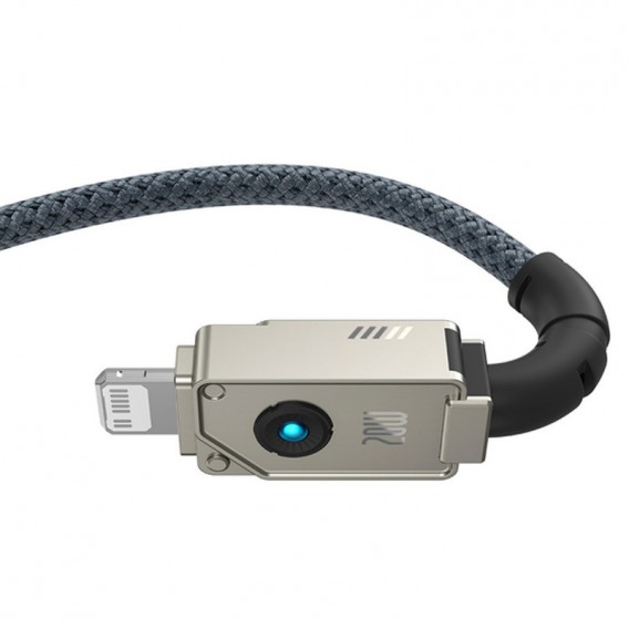 Кабель юсб Baseus Unbreakable Series Fast Charging Type-C to Lightning 20W 1m (P10355803111-0), Stellar White