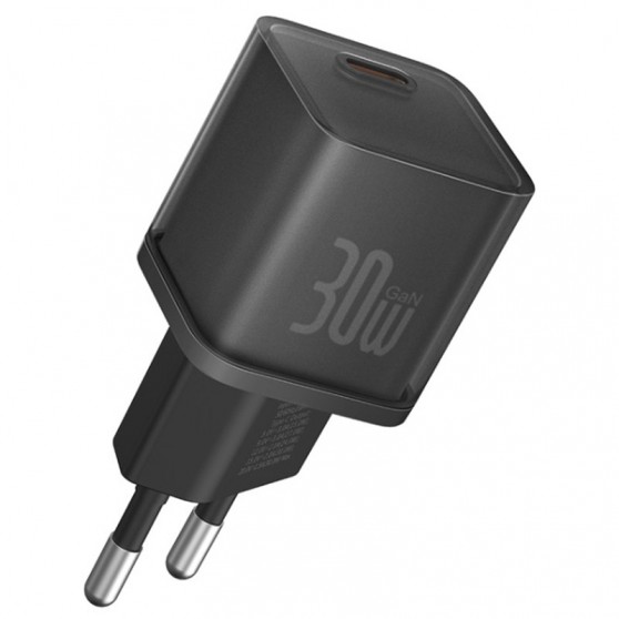 Зарядний пристрій Baseus GaN5S OS 1C 30W (P10162504), Cluster Black