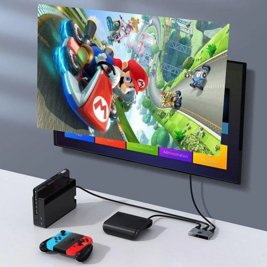 Переходник HUB Baseus Matrix HDMI Switcher (CAHUB-BC0G), Space Gray - изображение 6