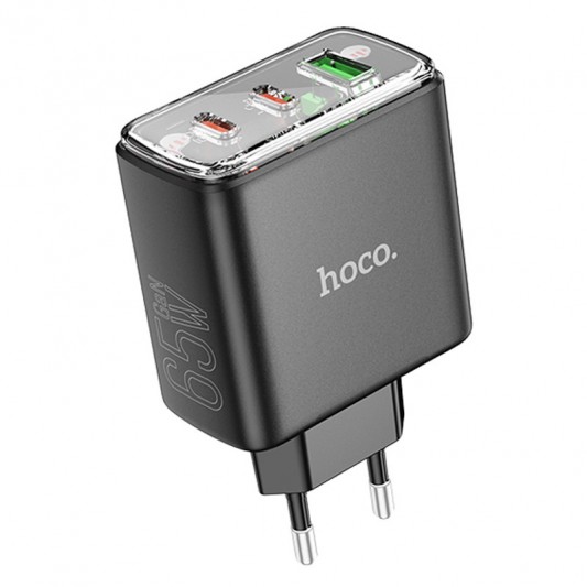 Зарядний пристрій Hoco CS44A Smart PD65W (2C1A), Black