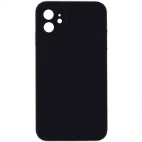Чохол Silicone Case Square Full Camera Protective (AA) NOLOGO для Apple iPhone 11 (6.1") Чорний / Black