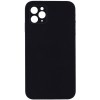 Silicone Case Square Full Camera Protective (AA) NOLOGO для Apple iPhone 11 Pro (5.8"), Черный / Black
