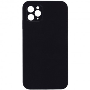 Чохол Silicone Case Square Full Camera Protective (AA) NOLOGO для Apple iPhone 11 Pro (5.8") Чорний / Black