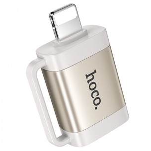 Переходник Hoco UA31A OTG Lightning male to USB female Gray