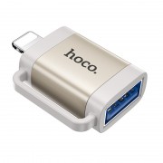 Перехідник Hoco UA31A OTG Lightning male to USB female, Gray