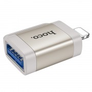 Перехідник Hoco UA31A OTG Lightning male to USB female, Gray