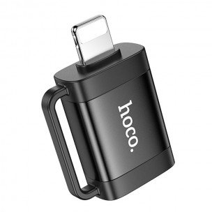 Переходник Hoco UA31A OTG Lightning male to USB female Black
