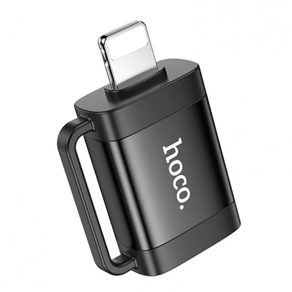 Перехідник Hoco UA31A OTG Lightning male to USB female, Black
