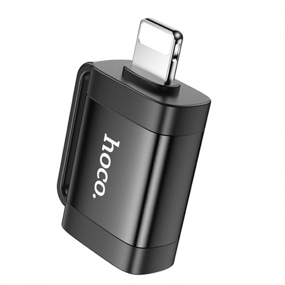 Перехідник Hoco UA31A OTG Lightning male to USB female, Black