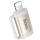 Перехідник Hoco UA31B OTG Lightning male to Type-C female Gray
