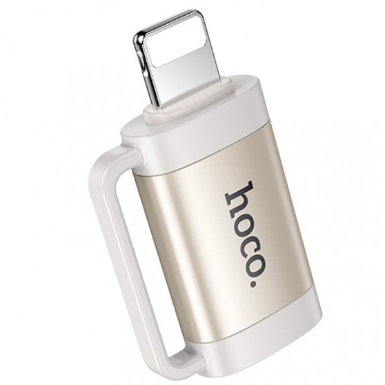 Перехідник Hoco UA31B OTG Lightning male to Type-C female Gray