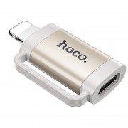 Перехідник Hoco UA31B OTG Lightning male to Type-C female, Gray