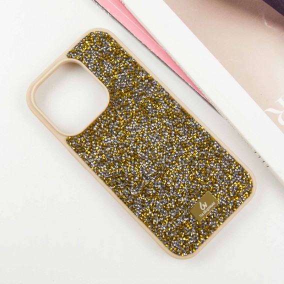 TPU чехол Bling World Rock Diamond для Apple iPhone 16 Pro (6.3"), Золотой