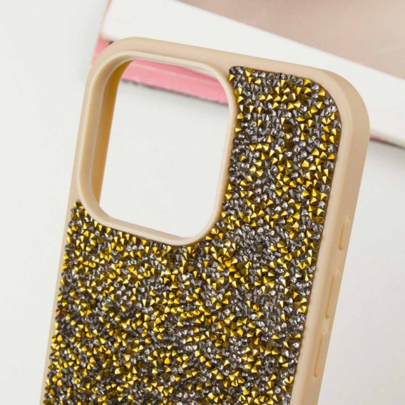 TPU чехол Bling World Rock Diamond для Apple iPhone 16 Pro (6.3"), Золотой