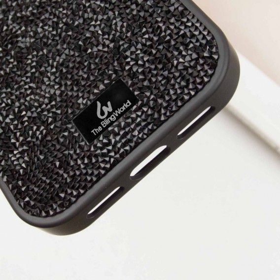 TPU чохол Bling World Rock Diamond для Apple iPhone 16 Pro (6.3"), Чорний
