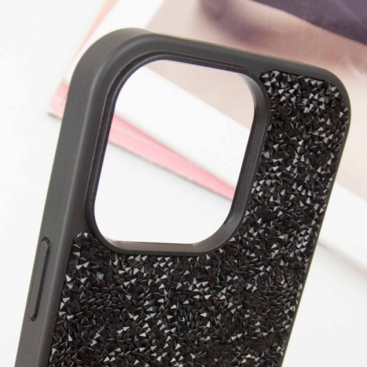 TPU чохол Bling World Rock Diamond для Apple iPhone 16 Pro Max (6.9"), Чорний - зображення 4 