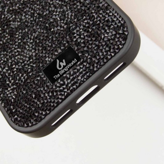 TPU чохол Bling World Rock Diamond для Apple iPhone 16 Pro Max (6.9"), Чорний - зображення 6 