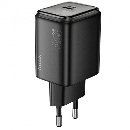 МЗП Hoco N54 Monsoon PD45W (1USB-C) Black - зображення 1 