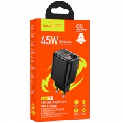 Зарядний пристрій Hoco N54 Monsoon PD45W (1USB-C), Black