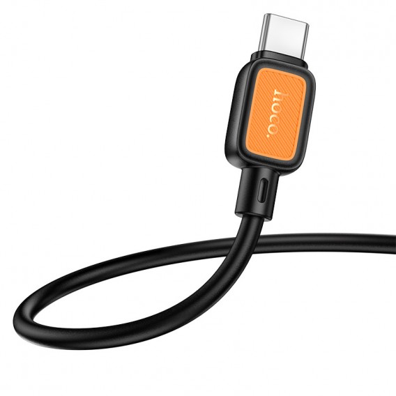 USB кабель Hoco X108 Benefit 60W Type-C to Type-C (1m), Black