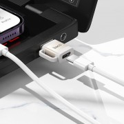 Переходник Hoco UA31D OTG USB male to Type-C female USB2.0, Gray