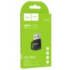 Переходник Hoco UA31D OTG USB male to Type-C female USB2.0, Black