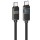 Дата кабель Hoco U137 Line with display Type-C to Type-C 60W (1.2m) Black