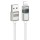 Дата кабель Hoco U137 Line with display USB to Lightning 2.4A/12W (1.2m) White