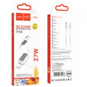 Кабель юсб Hoco X108 Benefit 27W Type-C to Lightning (1m), White