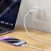 Кабель юсб Hoco X108 Benefit 27W Type-C to Lightning (1m), White