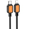USB кабель Hoco X108 Benefit 27W Type-C to Lightning (1m), Black