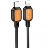 Дата кабель Hoco X108 Benefit 27W Type-C to Lightning (1m) Black Дата кабель Hoco X108 Benefit 27W Type-C to Lightning (1m) Black