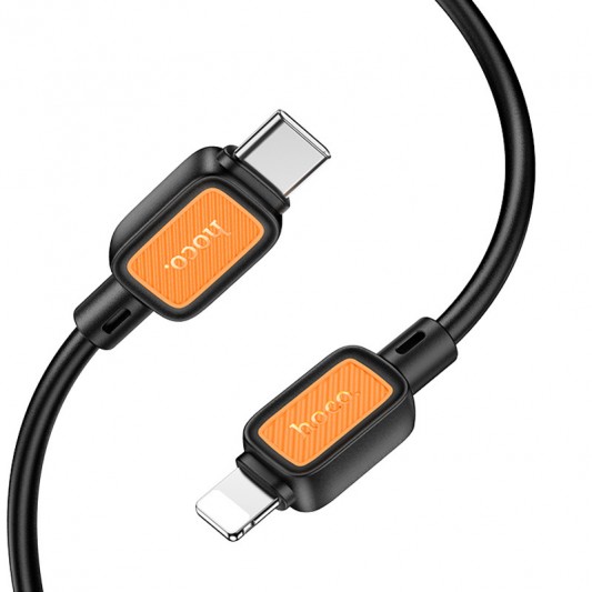 Дата кабель Hoco X108 Benefit 27W Type-C to Lightning (1m) Black - изображение 1