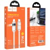 Кабель юсб Hoco U137 Line with display Type-C to Lightning 27W (1.2m), White