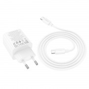 Зарядний пристрій Hoco N56 Fundador PD30W four-port (2C2A) + Type-C to Type-C, White