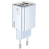 Зарядний пристрій Hoco N46 Glorious PD20W+QC3.0 (1USB-A/1C), Blue