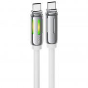Дата кабель Hoco U136 Prize Type-C to Type-C 60W (1.2m) White