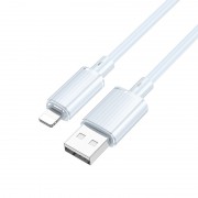 USB кабель Borofone BX112 Lemon USB to Lightning 2.4A (1m), Blue