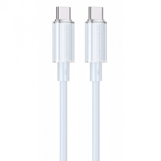 Дата кабель Borofone BX112 Lemon Type-C to Type-C 60W (1m) Blue