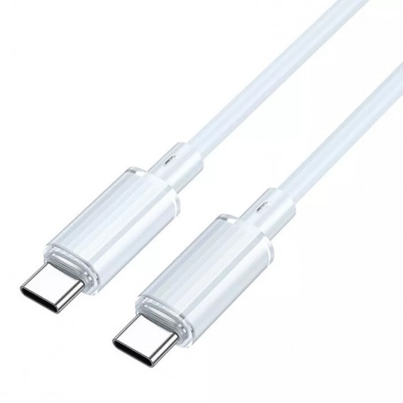 USB кабель Borofone BX112 Lemon Type-C to Type-C 60W (1m), Blue