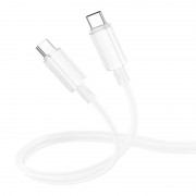 USB кабель Borofone BX112 Lemon Type-C to Type-C 60W (1m), White