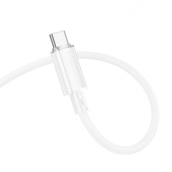 USB кабель Borofone BX112 Lemon Type-C to Type-C 60W (1m), White
