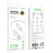 Кабель юсб Borofone BX112 Lemon Type-C to Lightning 27W (1m), White