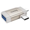 Перехідник Hoco UA31F OTG 2in1 Lightning male/Type-C male to USB female, Gray