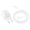 Зарядний пристрій Hoco N55 Fundador PD20W four-port (2USB-A/2C) + Type-C to Type-C, White