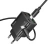 Зарядний пристрій Hoco N55 Fundador PD20W four-port (2USB-A/2C) + Type-C to Type-C, Black