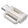 Переходник Hoco UA31E OTG Type-C male to Lightning female, Gray