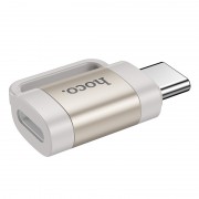 Перехідник Hoco UA31E OTG Type-C male to Lightning female, Gray